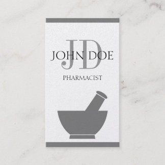 Apotheker, der Apotheken-Mörser-Stampfe Visitenkarte