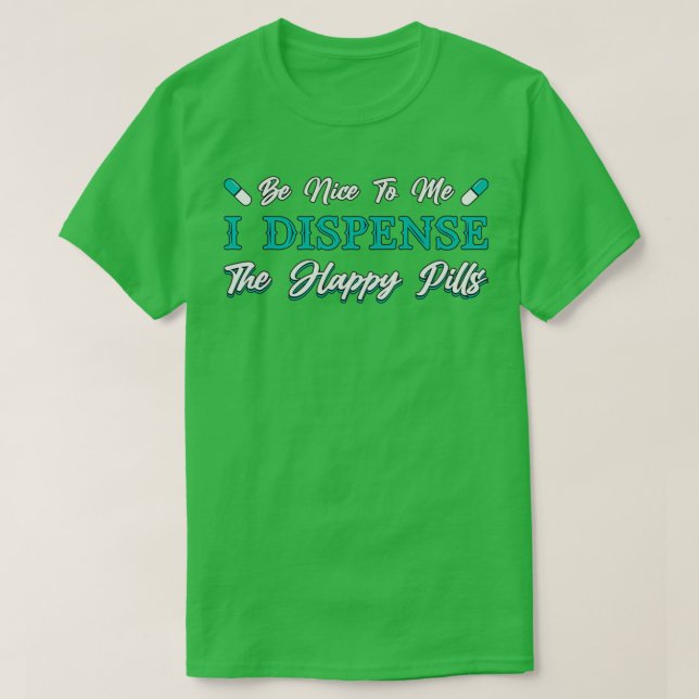 Apotheker Der glückliche Pillenarzt 1 T-Shirt (Design vorne)