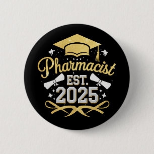 Apotheker Est 2025 Pharmazie-Abschluss Button