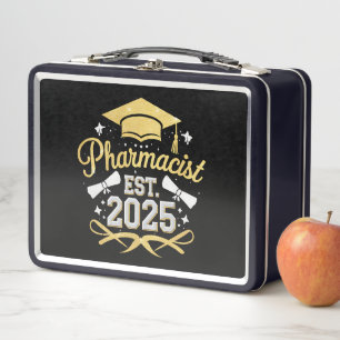 Apotheker Est 2025 Pharmazie-Abschluss Metall Brotdose