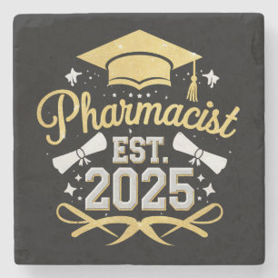 Apotheker Est 2025 Pharmazie-Abschluss Steinuntersetzer