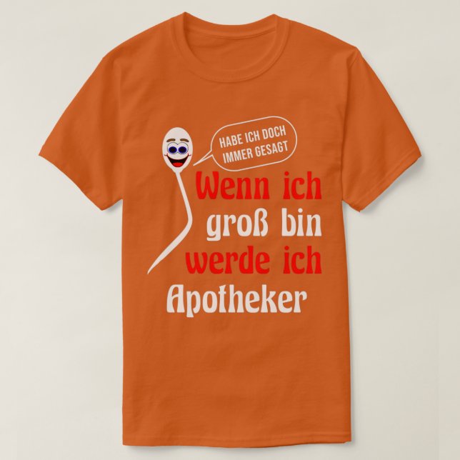 Apotheker Geburtstagskollege T-Shirt (Design vorne)