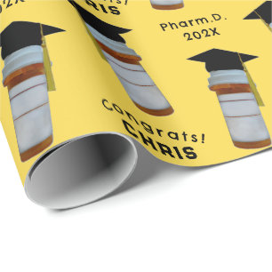 Apotheker-Geschenk für den Abschluss der Pharmazie Geschenkpapier