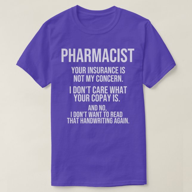 Apotheker gibt Pharmacy Tech Pharmacy Student T-Shirt (Design vorne)