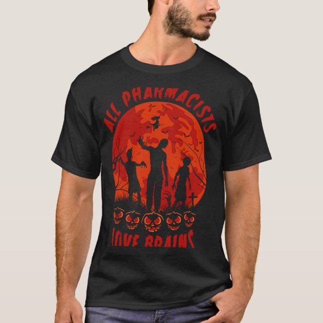 Apotheker Halloween Costume Alle Apotheker Liebe T-Shirt (Vorderseite)