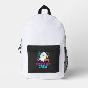 Apotheker Halloween Pharma-Boo Crew Geist Design_ Bedruckter Rucksack