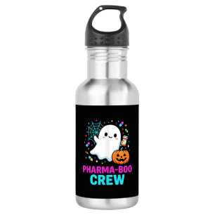 Apotheker Halloween Pharma-Boo Crew Geist Design_ Edelstahlflasche
