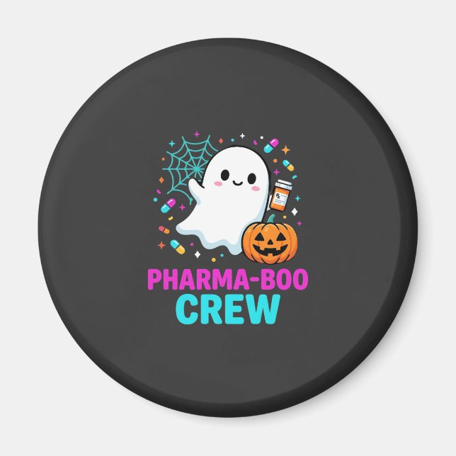 Apotheker Halloween Pharma-Boo Crew Geist Design_ Magnet (Vorne)