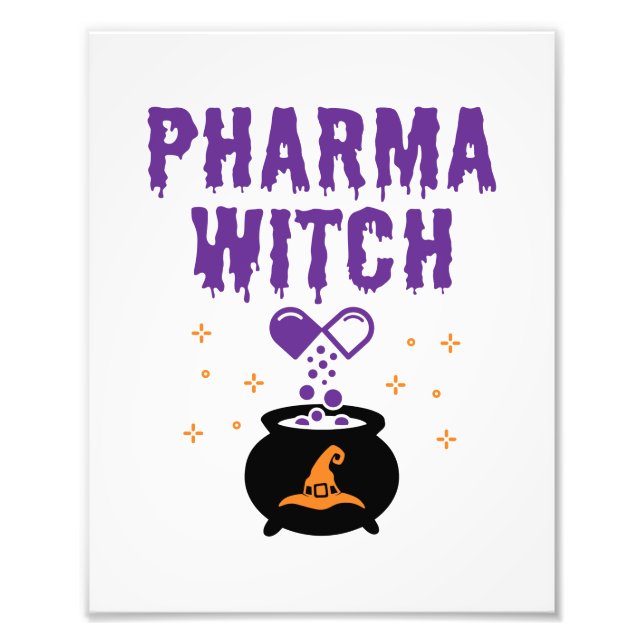 Apotheker Halloween Pharmacy Tech Pharma Witz Fotodruck (Vorne)