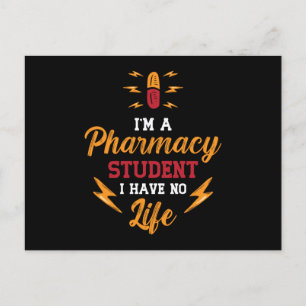 Apotheker Ich bin ein Pharmaziestudent Technischer Postkarte
