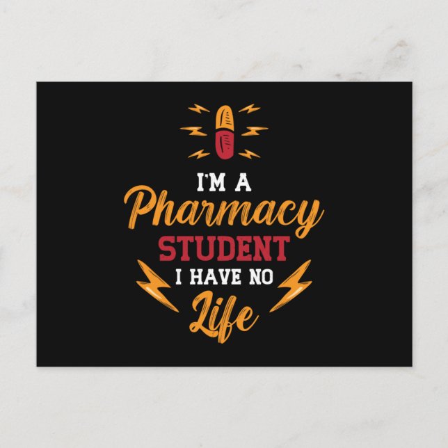 Apotheker Ich bin Pharmacy Student Tech Technician Postkarte (Vorderseite)