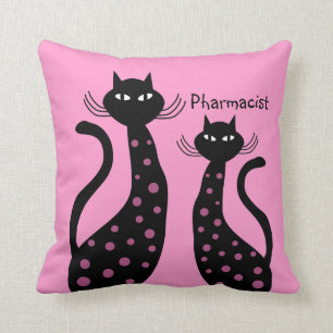 Apotheker-Kissen-schwarze Katzen Kissen