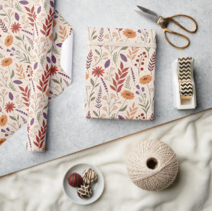 Apotheker Kräuterblüten-Cream-Muster Geschenkpapier