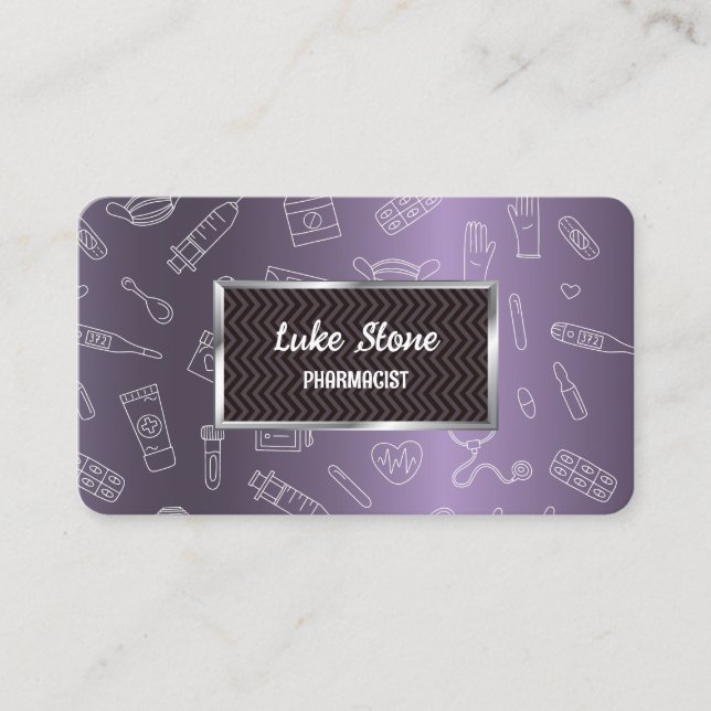 Apotheker Medizin Visitenkarte (Vorderseite)