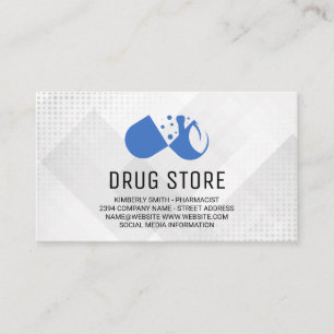 Apotheker Medizinpillen Gesundheitstechniker Visitenkarte