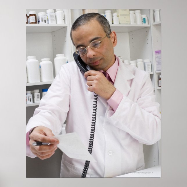 Apotheker per Telefon Poster (Vorne)