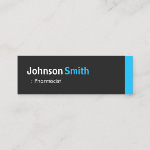 Apotheker - Personal Aqua Blue Mini Visitenkarte