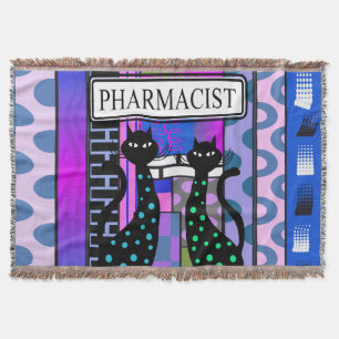 Apotheker-PharmD gesponnene umfassende Katzen Decke