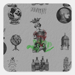 Apotheker Quadratischer Aufkleber