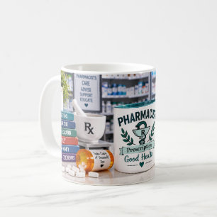 Apotheker-Rezept Gesundes-Tasse Kaffeetasse