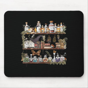 Apotheker Schrank Kräuter Botanisch Hexe Mystisch Mousepad
