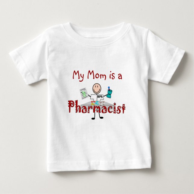 Apotheker-Stock-Person--Geschenke Baby T-shirt (Vorderseite)