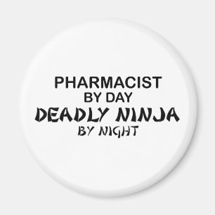 Apotheker tödliches Ninja bis zum Nacht Magnet