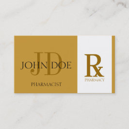 Apotheker/Verordnungs-Apotheken-gelbes Gold Visitenkarte
