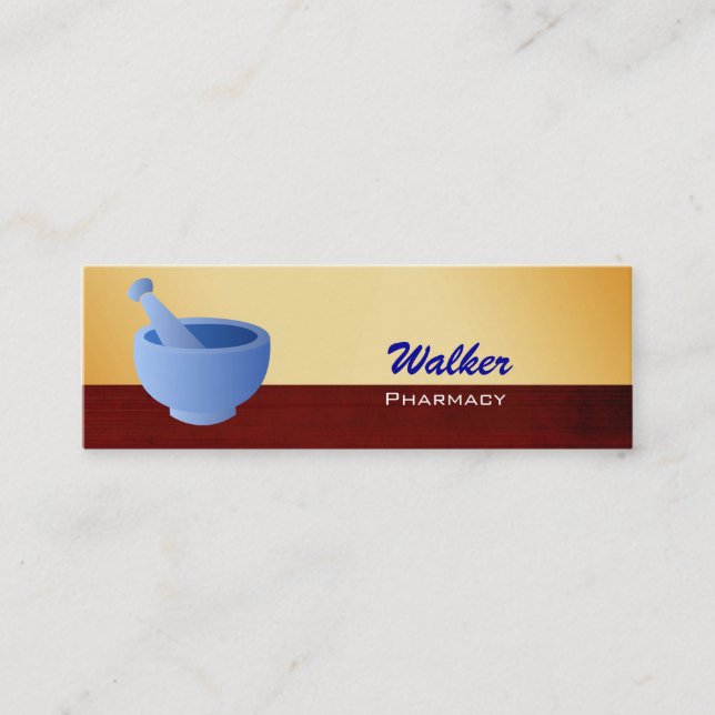 Apotheker-Visitenkarten Mini Visitenkarte (Vorderseite)