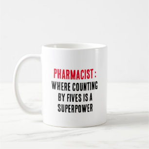 Apotheker: Wo das Zählen von Fünfen eine Supermach Kaffeetasse