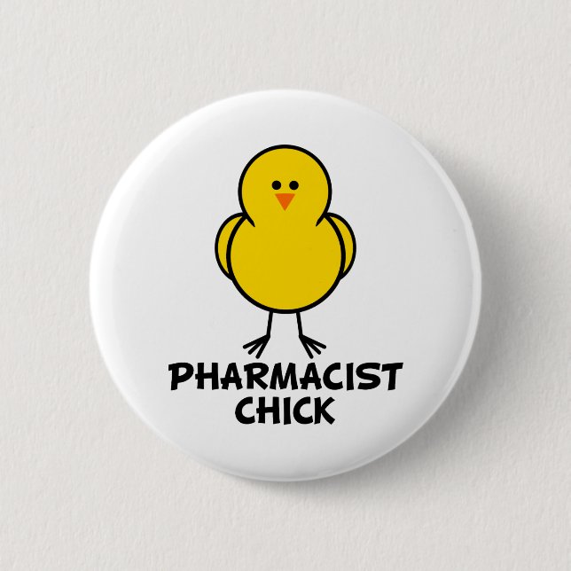 Apothekerin Chick Button (Vorderseite)