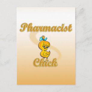 Apothekerin Chick Postkarte