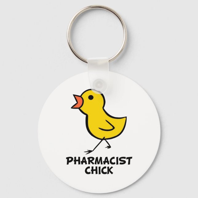 Apothekerin Chick Schlüsselanhänger (Vorderseite)