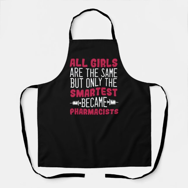 Apothekerin Girl Joke Pun Druggist Chemist Schürze (Vorderseite)