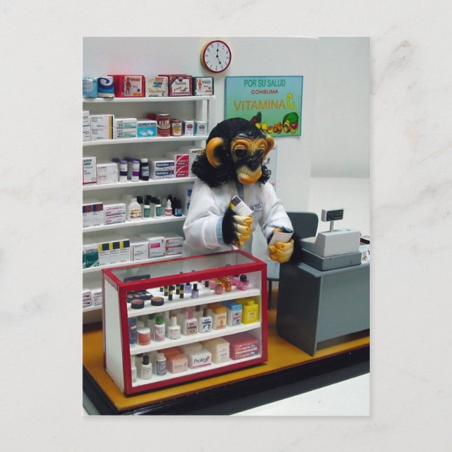 Apothekerin Postkarte (Vorderseite)