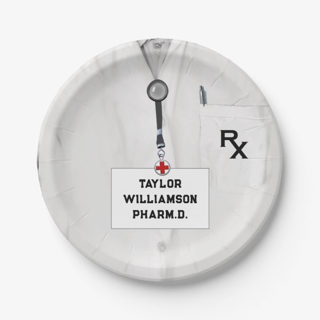 Apothekerschule Pappteller (Vorderseite)