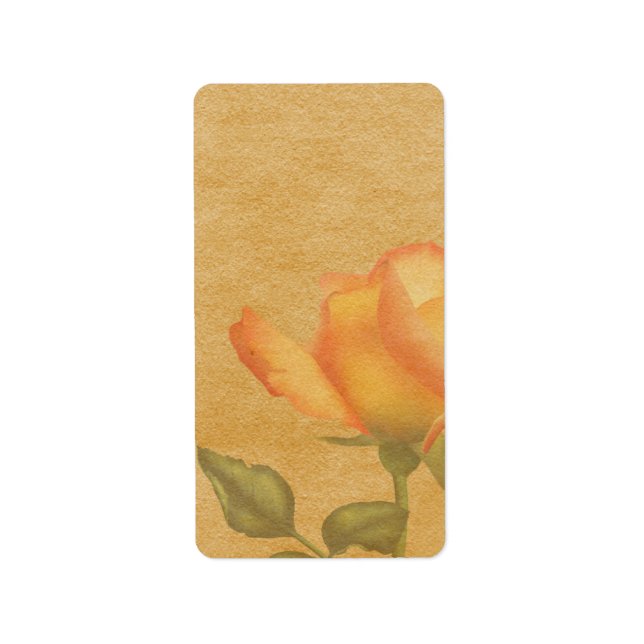 Apotheketikum der mittleren Rose Adressaufkleber (Vorne)