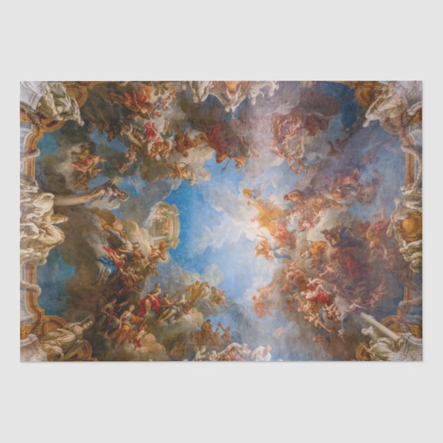 Apotheose des Herkules im Schloss Versailles Seidenpapier (Vorderseite)
