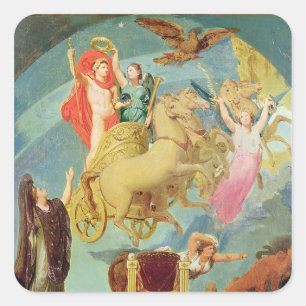 Apotheose von Napoleon I 1853 Quadratischer Aufkleber