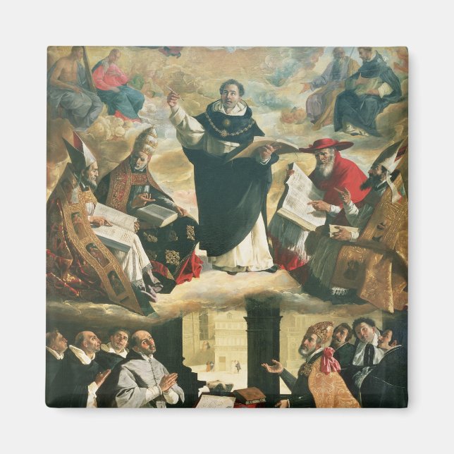 Apotheose von St. Thomas Aquinas, 1631 Magnet (Vorne)