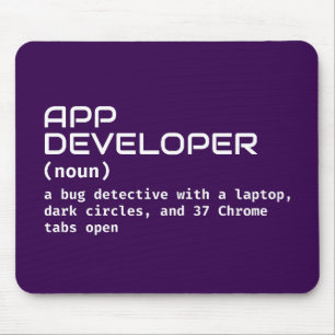App Developer Spaß Mouse Pad Mousepad