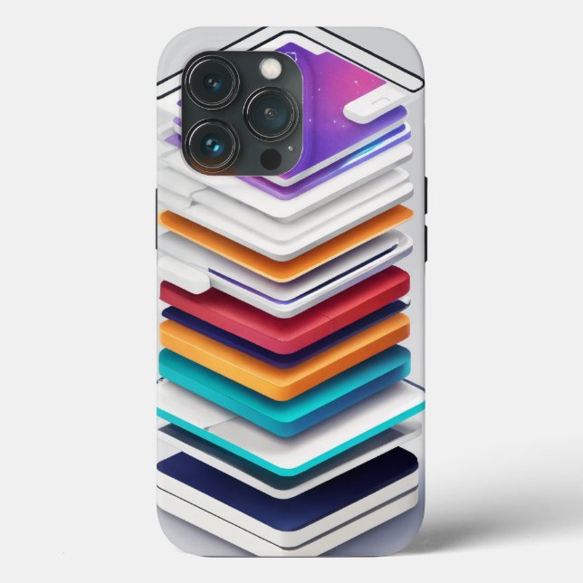 "App Stack : coque iphone avec Mobile App Art" (Verso)