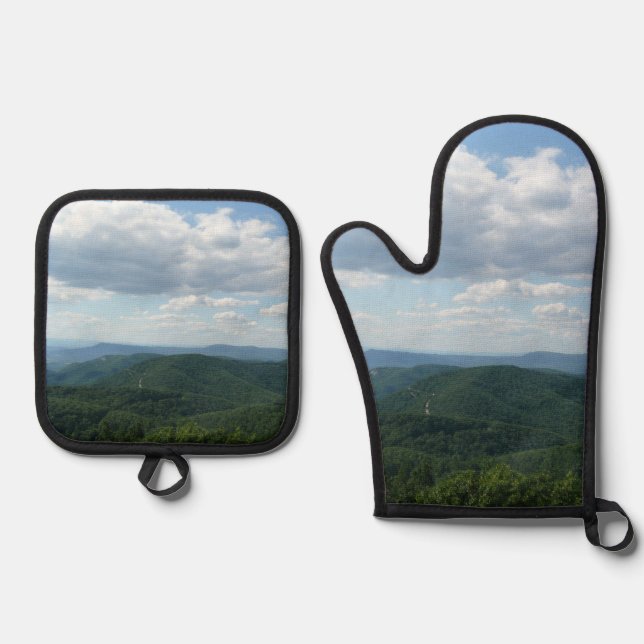 Appalachen I Shenandoah Ofenhandschuh & Topflappen-Set (Vorderseite)