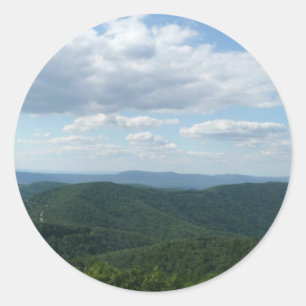 Appalachen I Shenandoah Runder Aufkleber