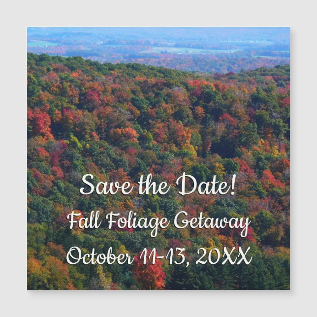 Appalachen im Herbst Magnetkarte (Vorderseite)