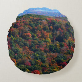 Appalachen im Herbst Rundes Kissen