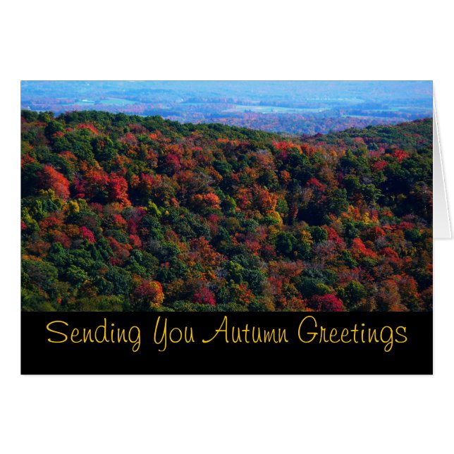 Appalachen in der Herbstkarte (Vorderseite (Horizontal))