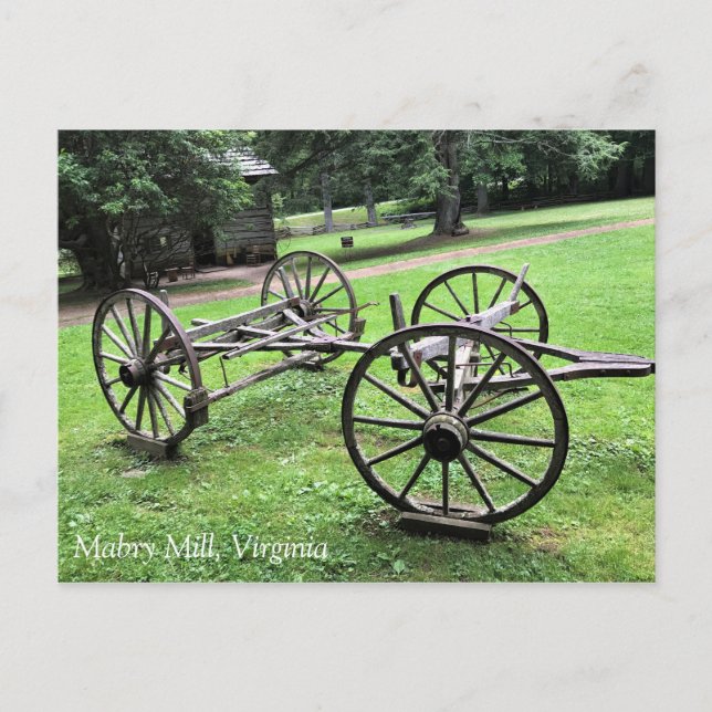 Appalachen Lifestyle in Mabry Mill, Virginia Postkarte (Vorderseite)