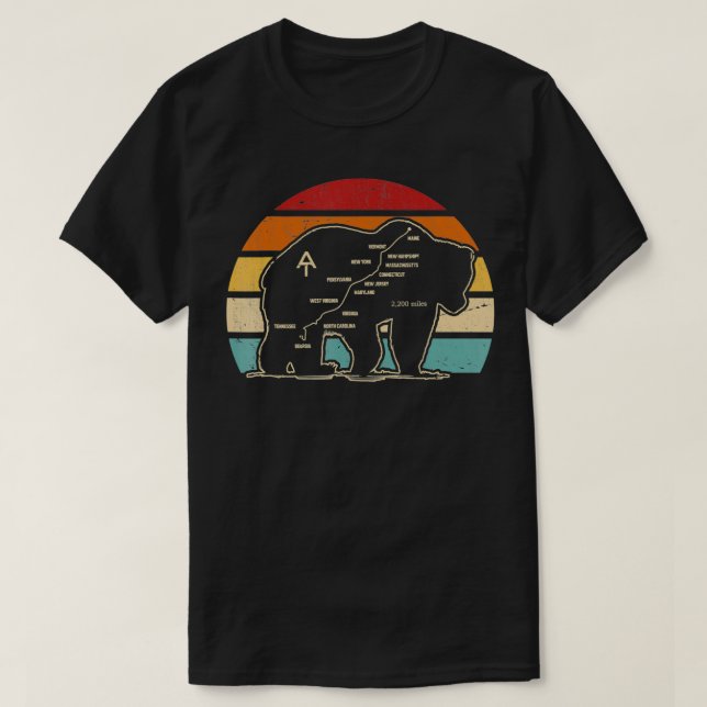 Appalachen-Pfad, Bärensymbol der Appalachen-Nati T-Shirt (Design vorne)