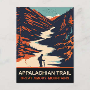 Appalachen-Pfad, Große, rauschige Berge, Reisen Postkarte